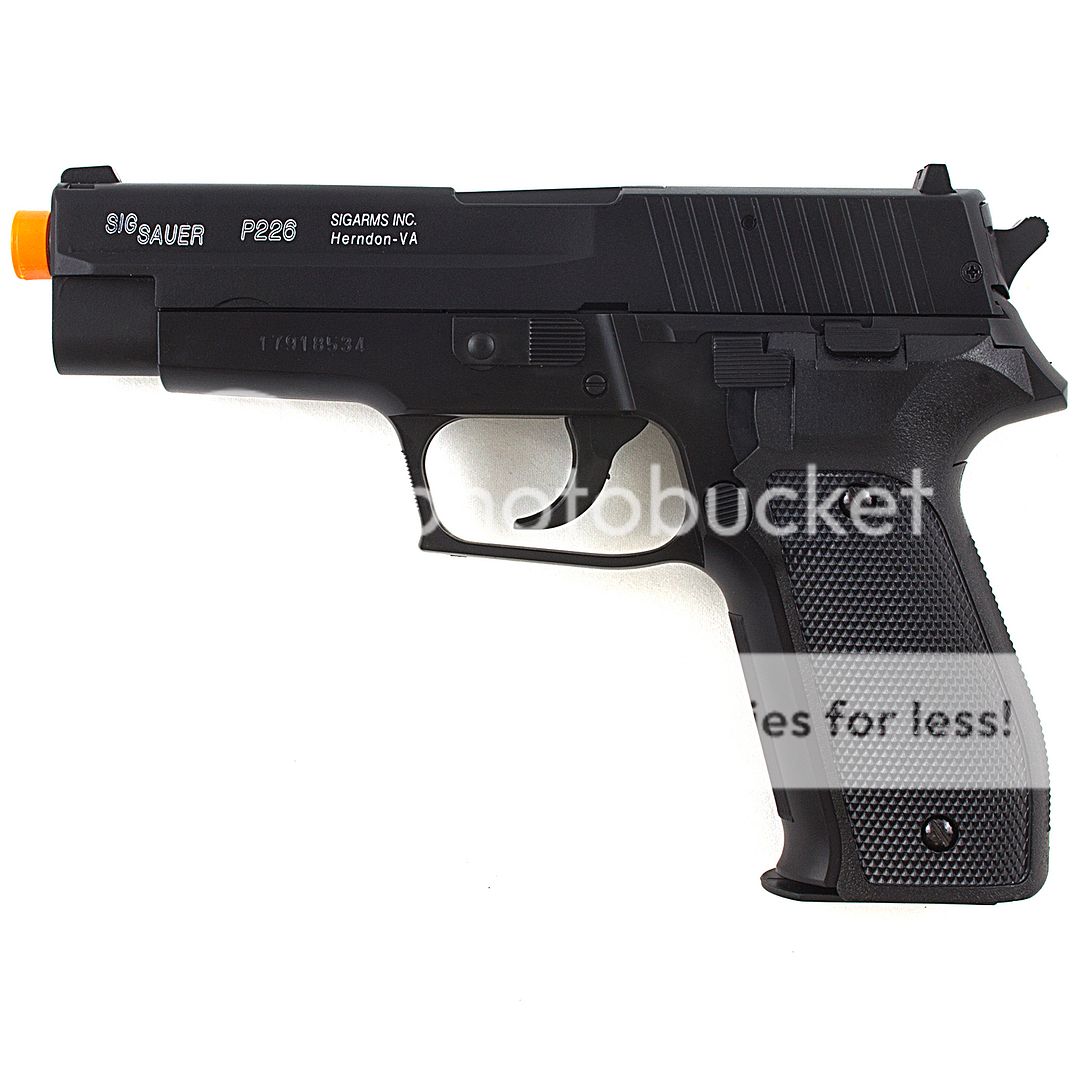 350 FPS SIG SAUER P226 LICENSED METAL SPRING AIRSOFT PISTOL HAND GUN w
